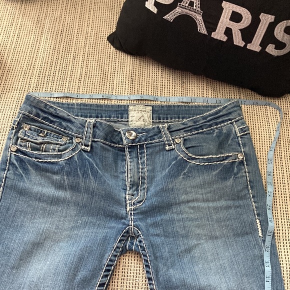 L.A. Idol USA Cropped Denim Jeans Size 13 - Picture 9 of 12